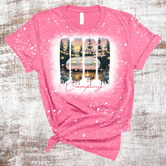 The Best memories Are Made Camping Sublimation Bleached Tee