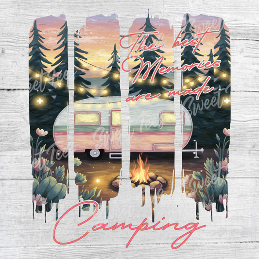 The Best Memories Are Made Camping Sublimation Transfer