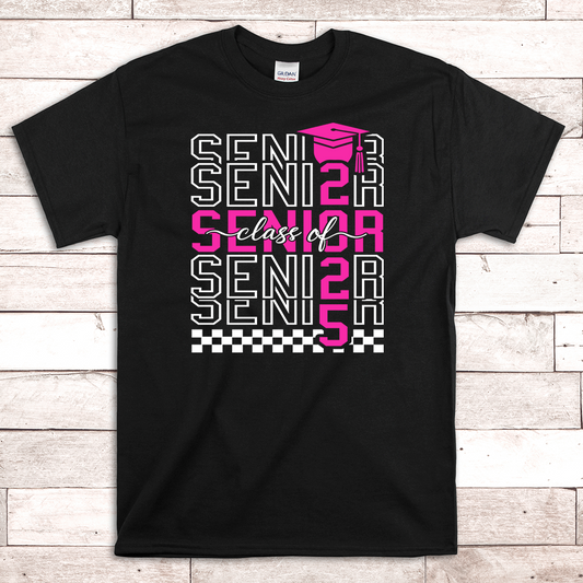 Senior 2025 Graduation Shirt MULTIPLE COLOR OPTIONS