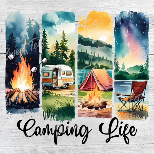 Camping Life Camp Life Sublimation Transfer