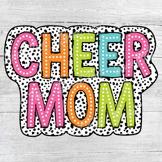 Cheer Mom Spirit Shirt Sports Mom Sublimation Transfer